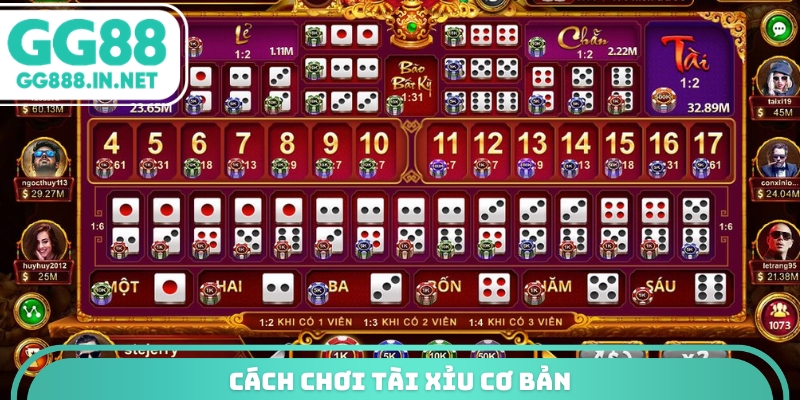 Cách chơi tài xỉu cơ bản
